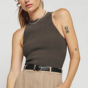 Reformation Hudson Ribbed Sweater Tank